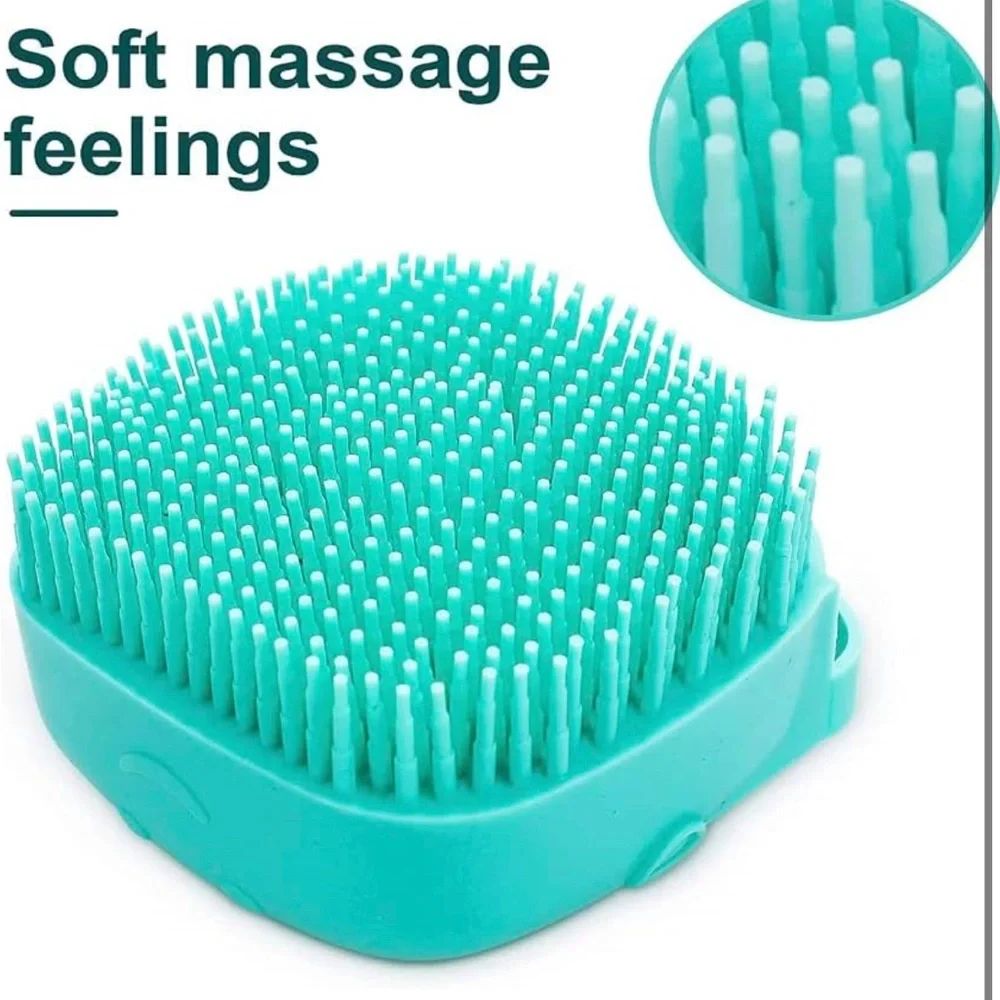 Pet Bath Massage Brush Puppy Dog Cat Grooming Cleaning Soft